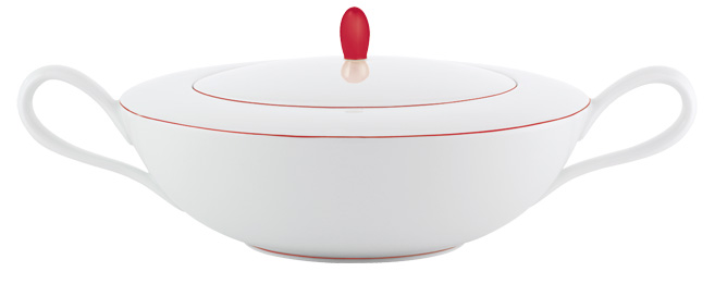 Soupière rouge vermillon - Raynaud